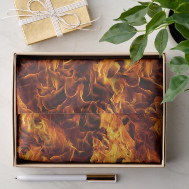 Fire and Flame Pattern Tissue Paper (Gift)