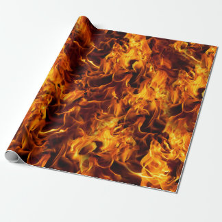 Fire and Flame Pattern Wrapping Paper