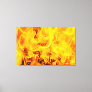 Fire and flames canvas print