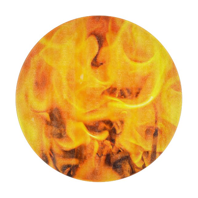 Fire and flames cutting board (Front)