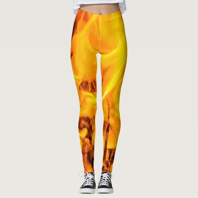 Fire and flames leggings (Front)