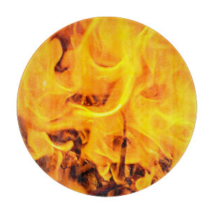 Fire And Flames Pattern Cutting Board