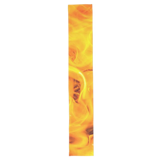 Fire And Flames Pattern Long Table Runner (Front)