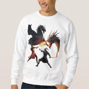 Fire and Fury: Knight Against the Dragon Sweatshirt