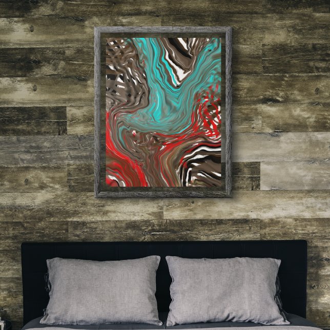 Fire and Ice Abstract Art Poster (Creator Uploaded)