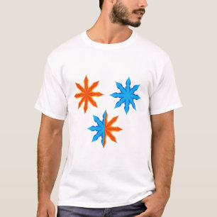 Fire and Ice Eight Point Stars T-Shirt