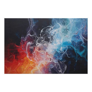 Fire and Ice in Flow Photo Print