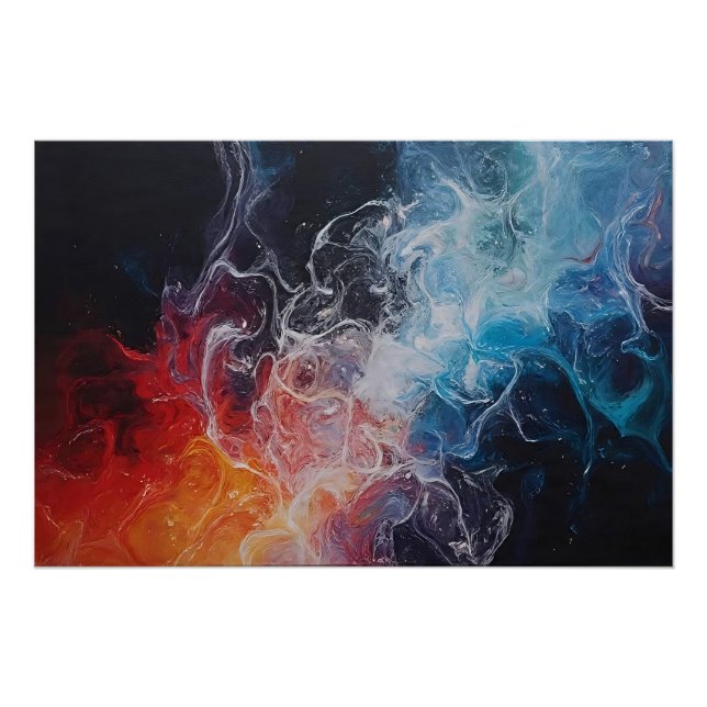 Fire and Ice in Flow Poster (Front)