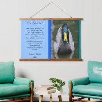 Fire And Ice Mallard Duck In Water 
