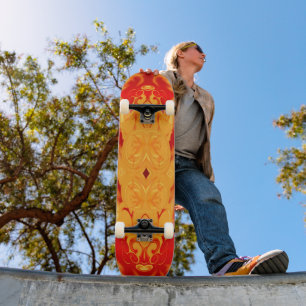 Fire and Ice Skateboard