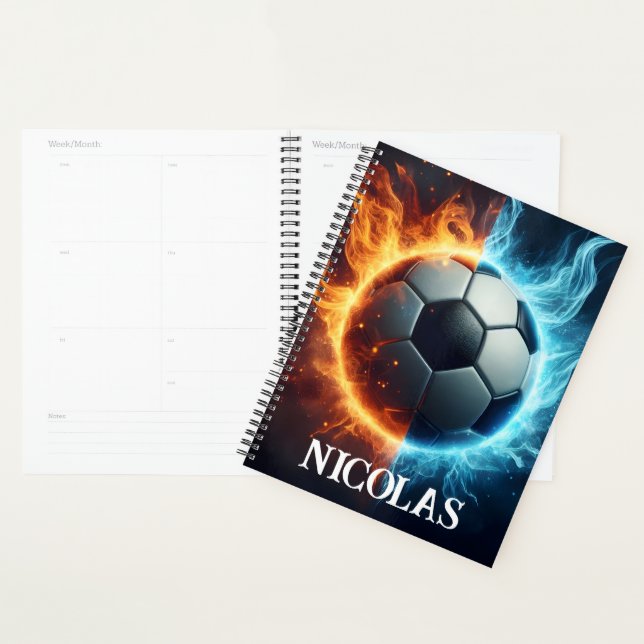 fire and ice soccer ball planner (Display)