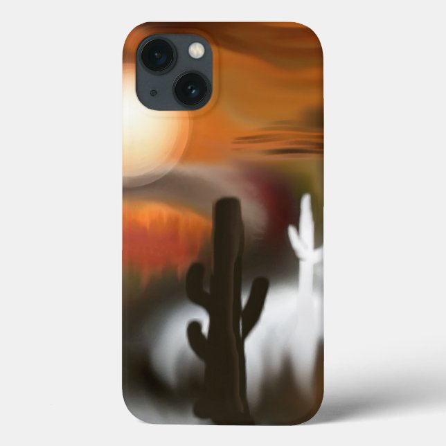 Fire and Ice Southwestern Abstract Art Case-Mate iPhone Case (Back)