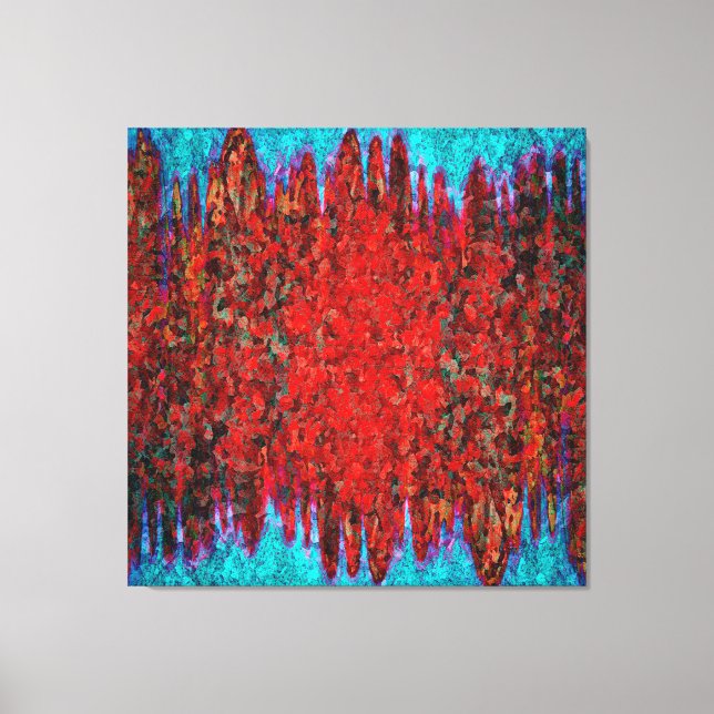 Fire and ice texture canvas print (Front)