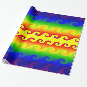 Fire and Ice Wrapping Paper