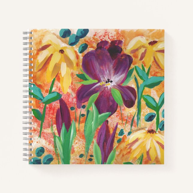 Fire and Iris spiral notebook (Front)