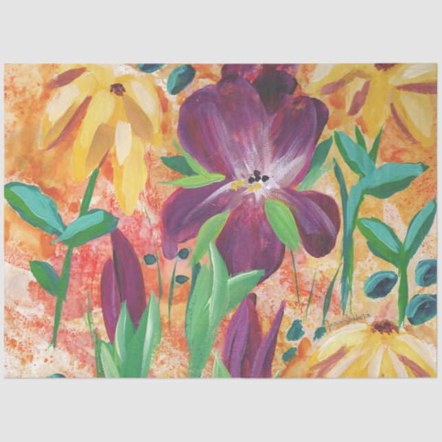 Fire and Iris tissue paper (Front)