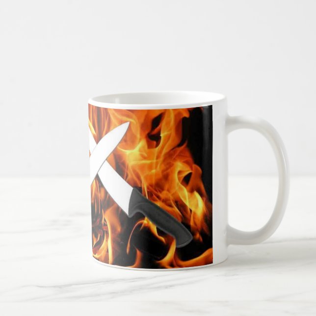 Fire and Knives Coffee Mug (Right)