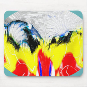 Fire and melting ice mouse mat
