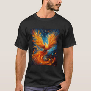 Fire And Phoenix Mythical Bird Rising Born Again T-Shirt