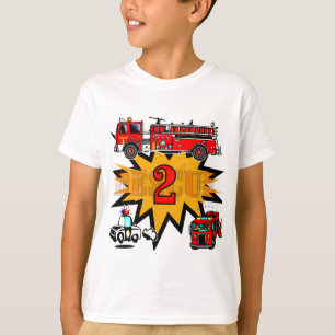 Fire and Rescue 2nd Birthday Tshirts and Gifts