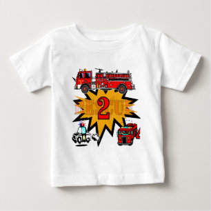 Fire and Rescue 2nd Birthday Tshirts and Gifts
