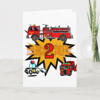 Fire and Rescue 2nd Birthday Tshirts and Gifts