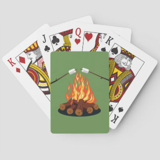 Fire and Roasting Marshmallow Playing Cards