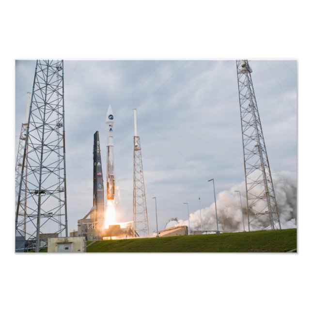 Fire and smoke signal the liftoff photo print (Front)