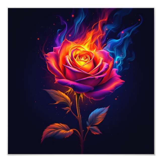 Fire and the Rose  Photo Print (Front)