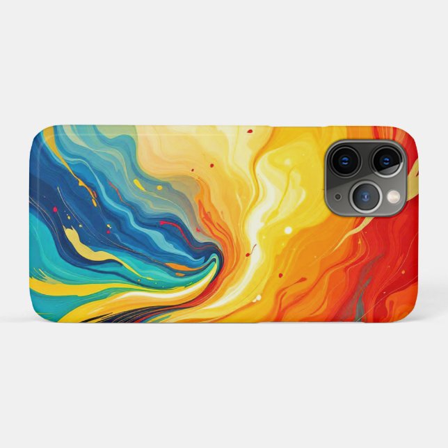Fire and Water Abstract Case-Mate iPhone Case (Back (Horizontal))