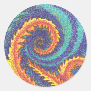 "FIRE AND WATER"  CLASSIC ROUND STICKER