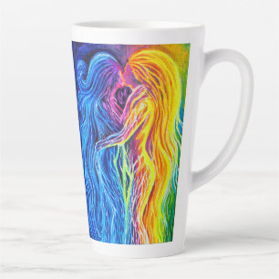 Fire and water latte mug