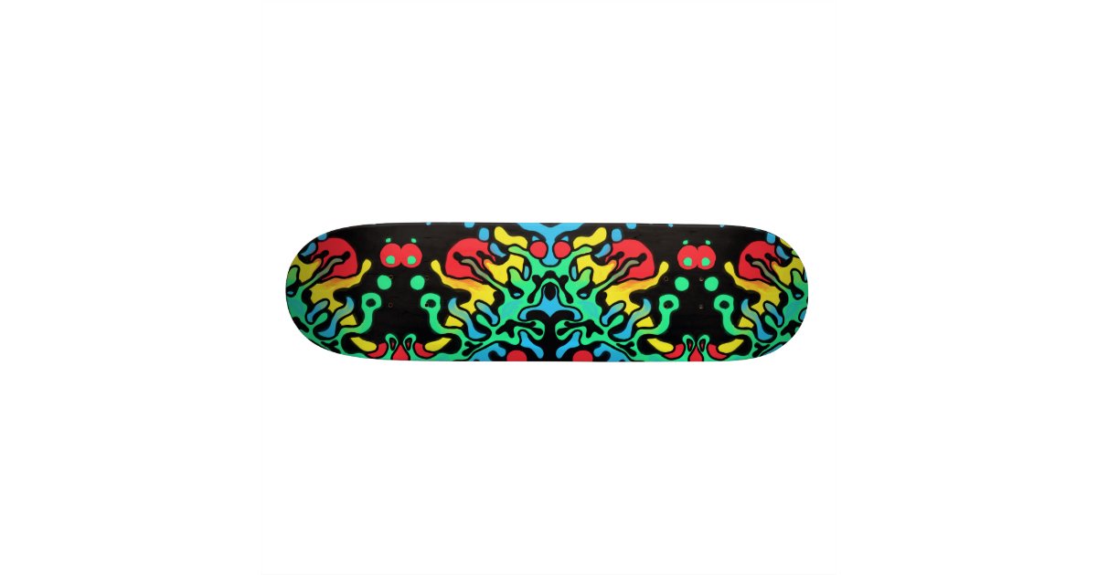Fire and Water Skateboard Zazzle.co.uk