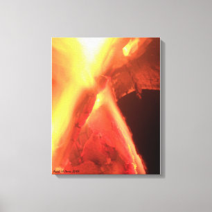 Fire and Wood Canvas Print