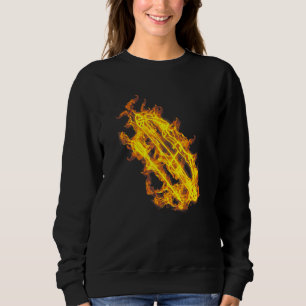 Fire Archery Bow And Arrow Flaming Archer Sweatshirt
