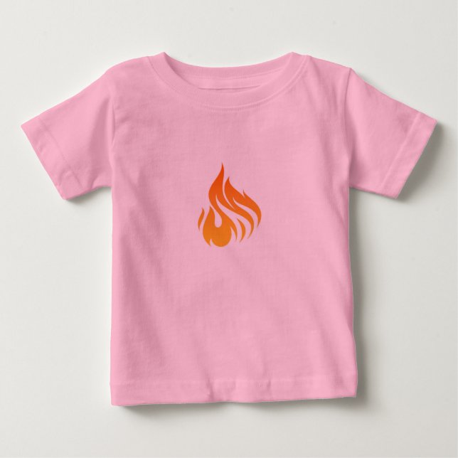 Fire art design baby T-Shirt (Front)