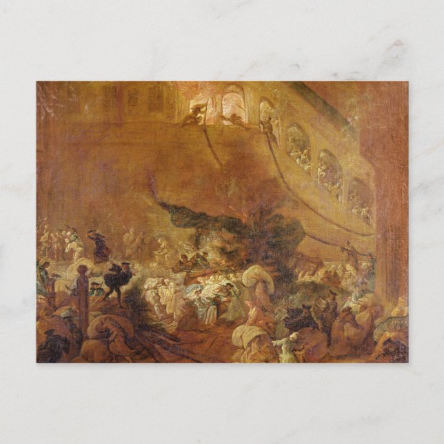 Fire at the Chambre des Comptes Postcard (Front)
