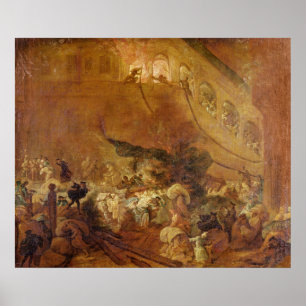 Fire at the Chambre des Comptes Poster