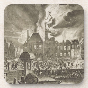 Fire at the old Amsterdam Town Hall, 17th July 165 Coaster