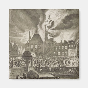 Fire at the old Amsterdam Town Hall, 17th July 165 Magnet