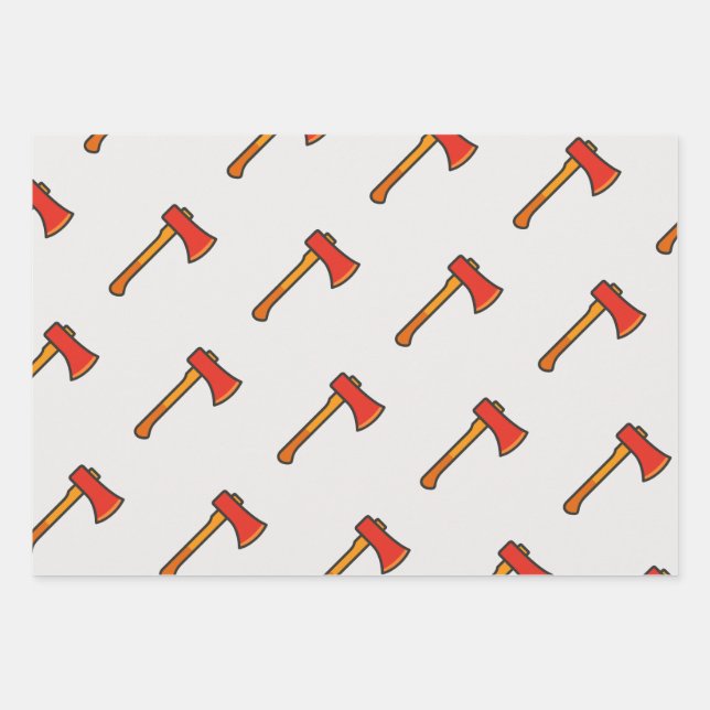 Fire Axe Party Gift Wrap (Front)