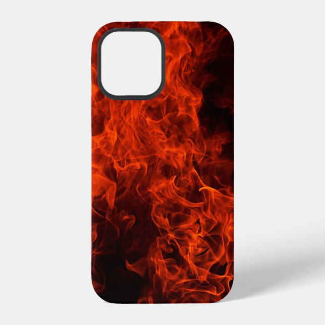 Fire background flame black hot iPhone case (Back)