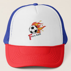 Fire Ball – Soccer on Fire Trucker Hat