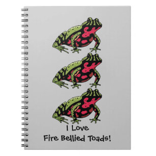Fire Bellied Toad Love (customisable) Notebook