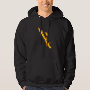 Fire Billiard Ball And Stick Flaming Pool Billiard Hoodie