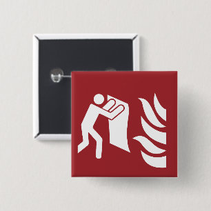 Fire Blanket Safety Sign 15 Cm Square Badge