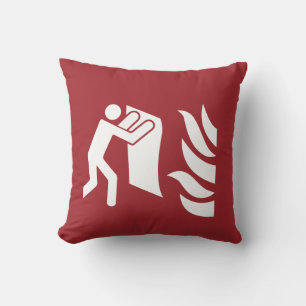 Fire Blanket Safety Sign Cushion