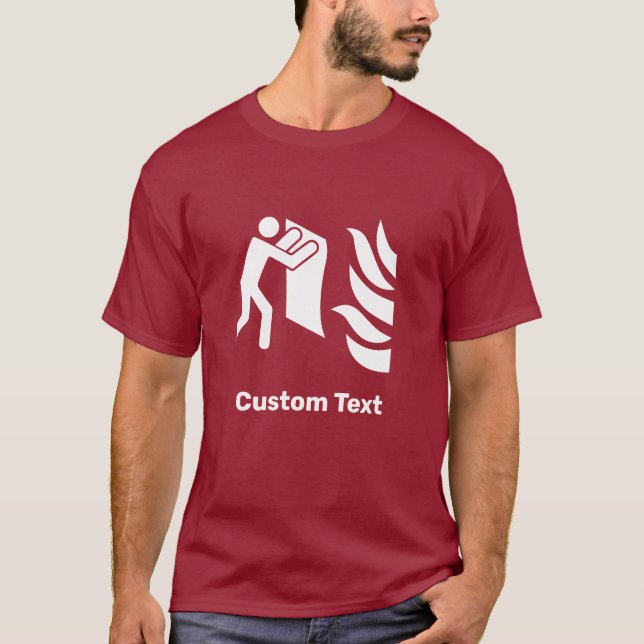 Fire Blanket Safety Sign T-Shirt (Front)