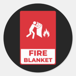 Fire Blanket Sticker