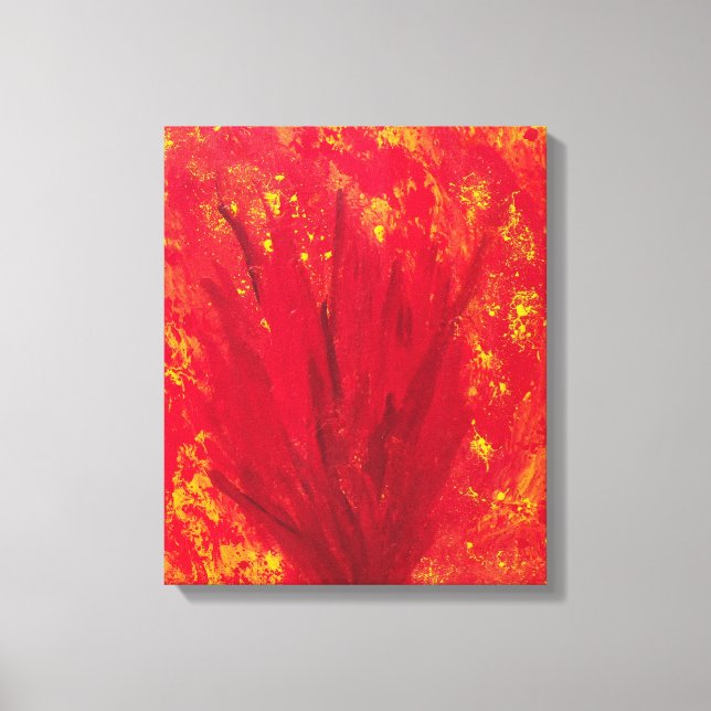 FIRE BLOOM canvas print (Front)